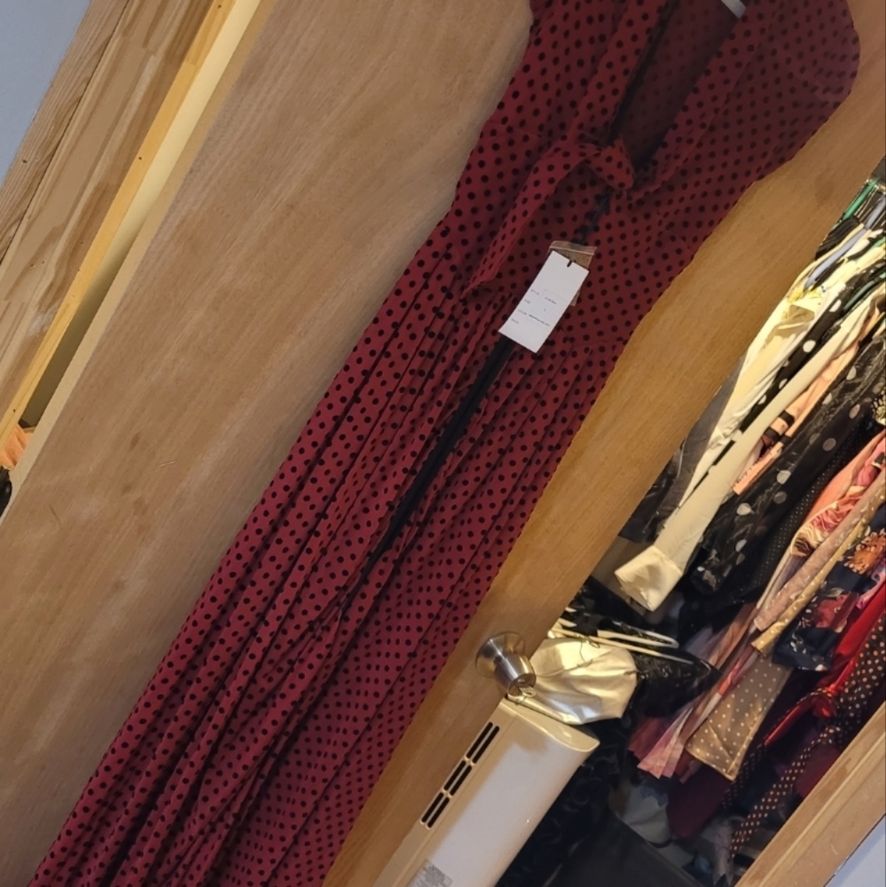 Unique vintage red/black duster